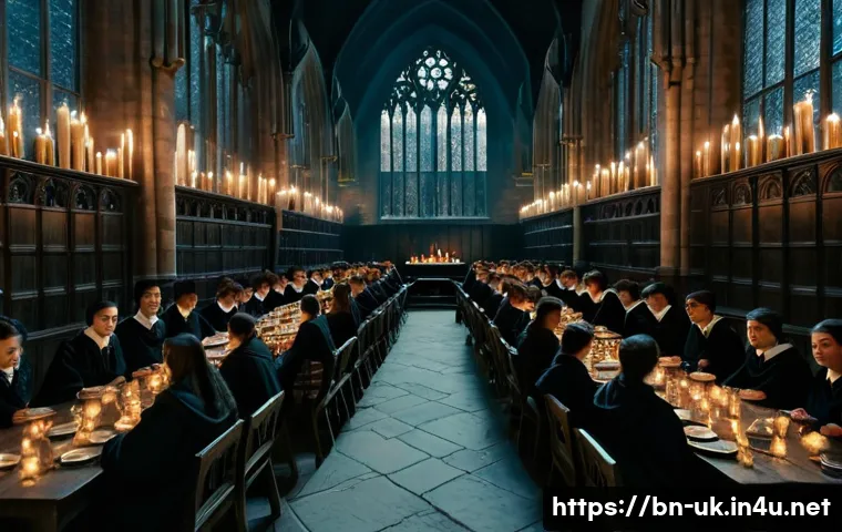 해리포터 스튜디오 투어 후기 - The Grandeur of the Great Hall**

> A wide-angle, cinematic shot inside the Hogwarts Great Hall. The...