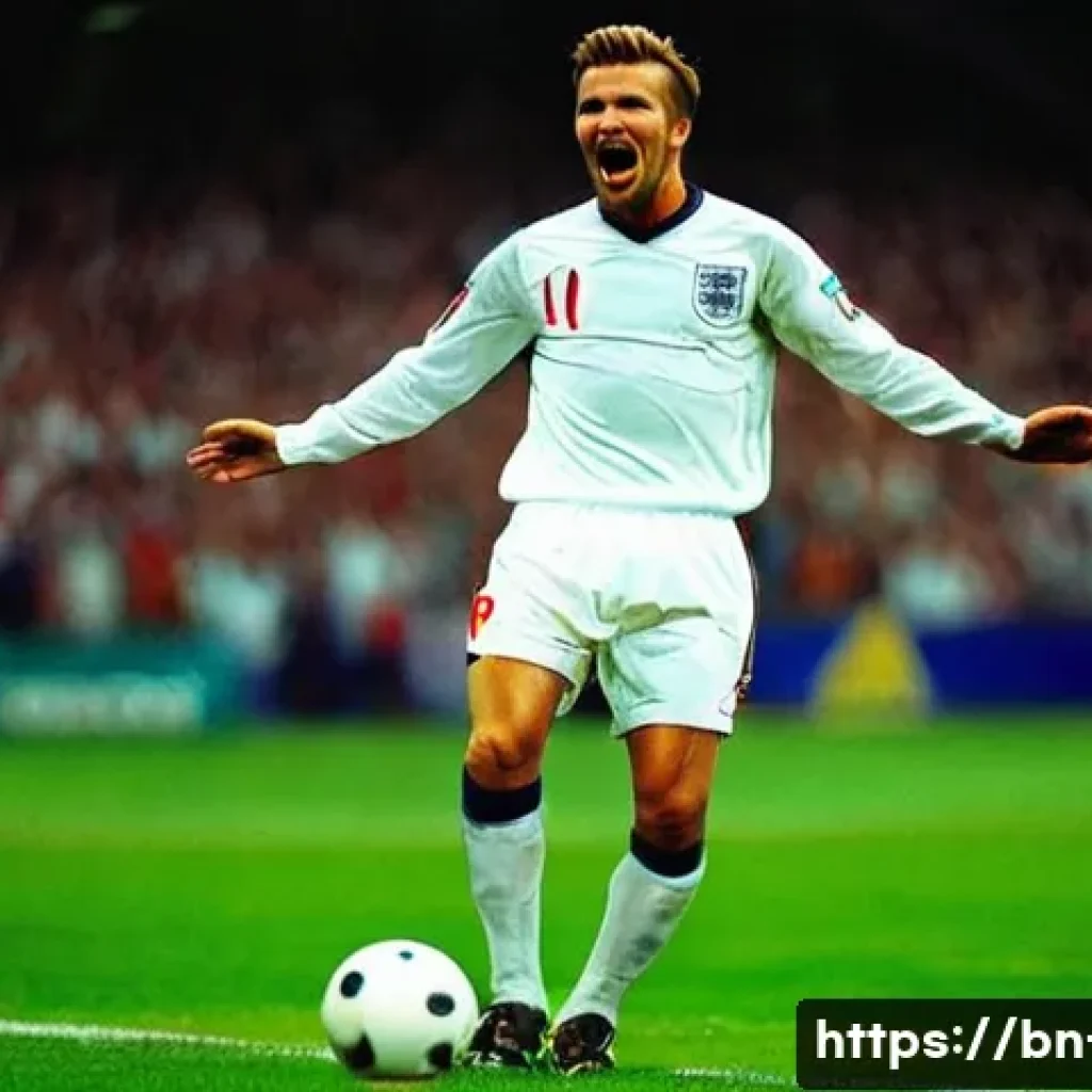 데이비드 베컴 vs 해리 케인 비교 - Prompt: David Beckham's Iconic Free-Kick and Global Appeal**

"A full-shot image of David Beckham in...